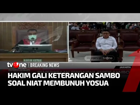 Hakim Tanya Niatan Ferdy Sambo Membunuh Yosua