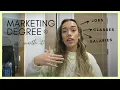 MARKETING DEGREE - is it worth it best worst jobs salaries what to expect classes