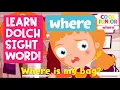 Phonics Sight Words Songs Sight Word where Level 1B-18 by Cool Junior Phonics
