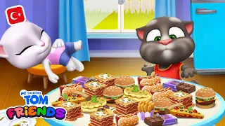 Konuşan Tom Arkadaşlarım'da TÜM Yiyecekleri Yemek! 🍕 YENİ Oynanış Videosu 🎮