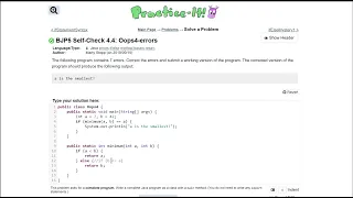 Java Practice It 4 4 Oops4-errors if else statement syntax errors method basics return