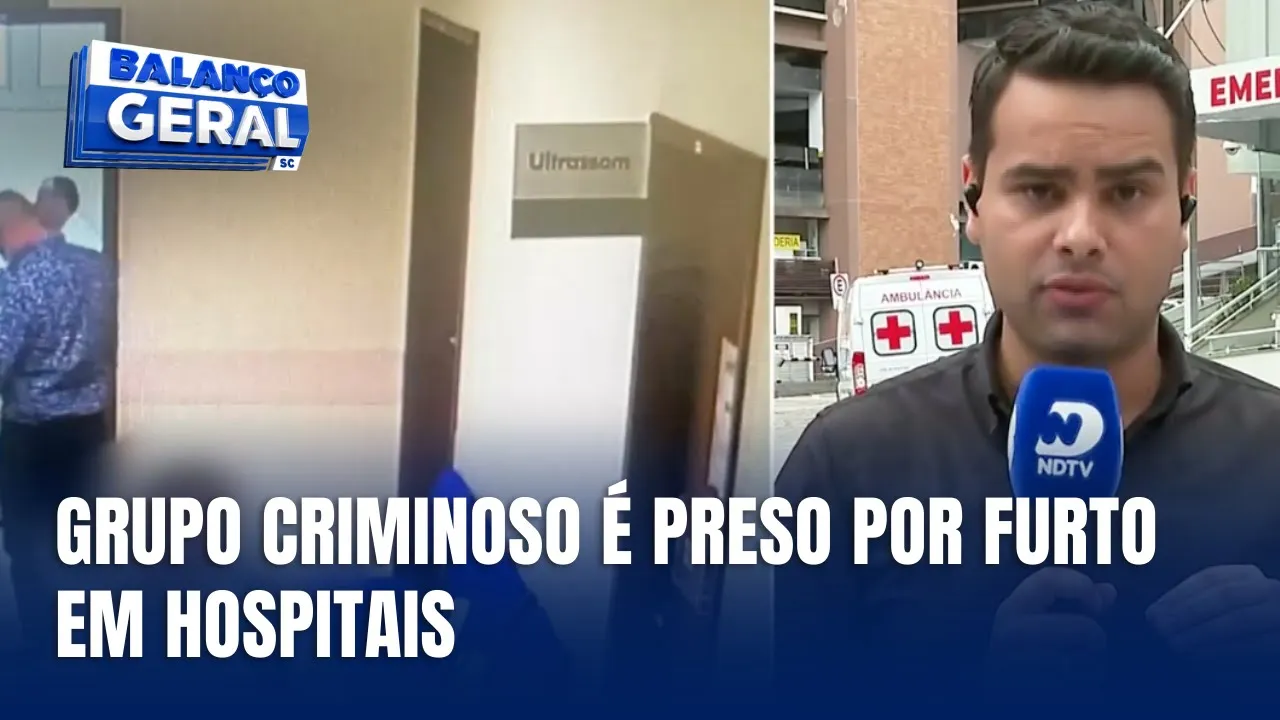 Grupo de criminosos é preso após furtarem equipamentos de hospitais em Florianópolis