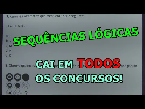 Download MP3 SEQUÊNCIAS LÓGICAS - 8 QUESTÕES CONCURSO