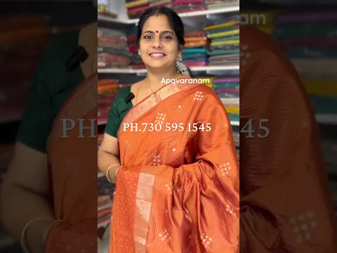Semi Raw Silk sarees| Apavaranam| #shortsvideo #saree 