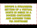Setting up 2 virtual hosts in nginx in a docker container and address them via hostname