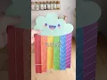 Rainbow cloud scissor activity for kids get the printable on Plaeful Printables