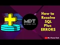 How to Resolve Oracle 10g SQL PLUS SID TNS ACCOUNT LOCK ERROR Software ERRORS Mr Pavan Tech