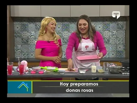 Hoy preparamos donas rosas