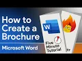 How to make a brochure in Word Quick Tutorial