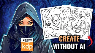 Create an Amazon KDP Coloring Book WITHOUT AI No Drawing Experience Needed