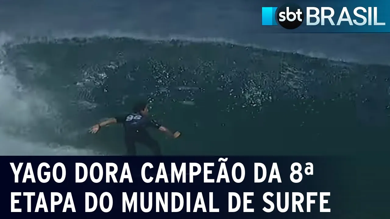 Brasileiro Yago Dora vence etapa do mundial de surf no Rio de Janeiro | SBT Brasil (01/07/23)
