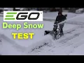 Ego 24 Snow Blower Deep Snow Test - How Does It Perform