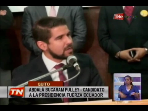 Binomio presidencial Bucaram-Aguilar se inscribió en el CNE