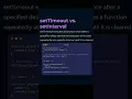 setTimeout vs setIntervel in javascript