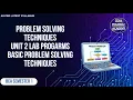 Unit 2 Lab Programs Problem Solving Techniques