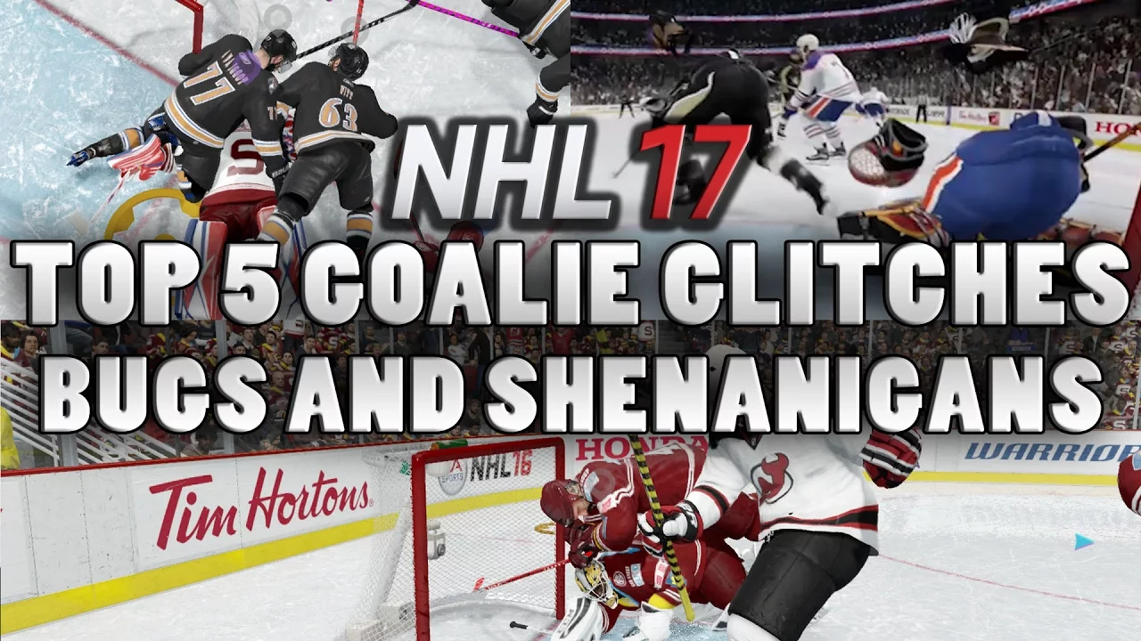 NHL 17 - TOP 5 GOALIE GLITCHES, BUGS, AND FUNNY MOMENTS #1 - THE INVISIBLE GOALIE