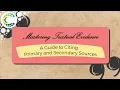 Mastering Textual Evidence A Guide to Citing Primary and Secondary Sources