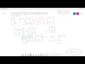 How to Solve Matrix Transformations using the image notation