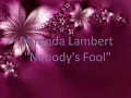 nobody's fool Mrianda Lambert lyrics