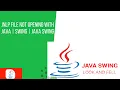 jnlp file not opening with java swing java swing