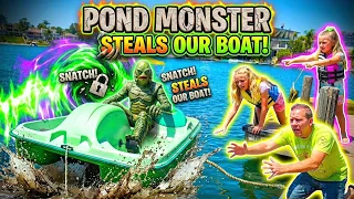 Pond Monster Pedal Boat Chase!!! Remaster