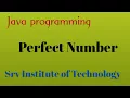 Check whether a number is Perfect Number in JAVA Perfect Number Java Online Training