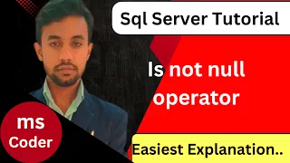 is not null in sql sql server tutorial for beginners operators in sql sql queries database