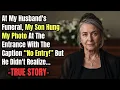 Download Lagu HER STORY FROM ARIZONA 👵🔥 At My Husband's Funeral, My Son Hung My Photo At The Entrance With...
