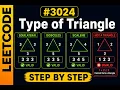 LeetCode 3024 Type of Triangle Explained Step by Step C
