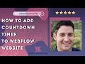 How to add Countdown Timer to Webflow website