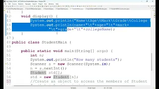 JAVA Student Managemenet System Step by Step Tutorial Part 2