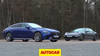 Download Mercedes-AMG GT63 S vs Porsche Panamera Turbo S | Which Luxury GT is best | Autocar MP3