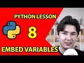 Embed Variable in String and Numbers Python for Beginners