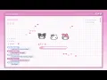 Pixel Kitty Animated Stream Overlay Pack Chat Widget Sanrio