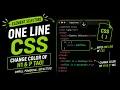 CSS Color Property Change HTML Element Colors CSS Tutorial for Beginners Element Selectors
