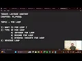 FOR LOOP IN DETAIL