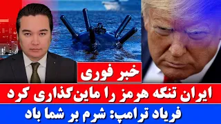 خبر فوری  ایران تنگه هرمز را ماین گزاری کرد دندنها