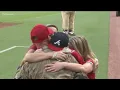 Braves Blooper helps father surprise kids