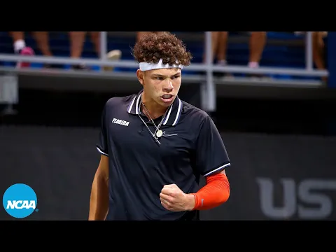Ben Shelton college highlights: 2021 NCAA men's tennis championship - YouTube thumbnail