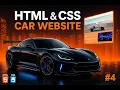 Modern Car Website Design Using HTML CSS Part 4 Info Footer Section Clean UI