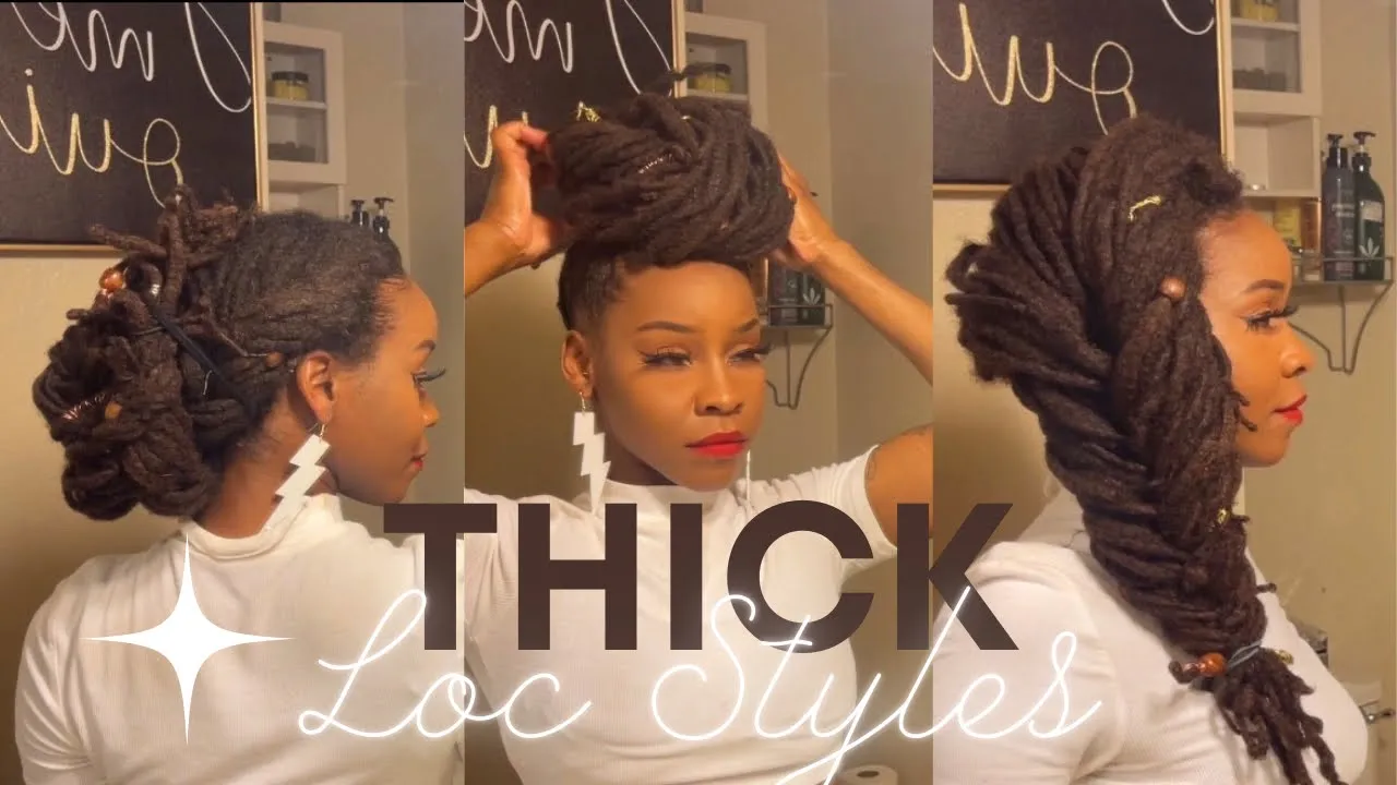 6 EASY DREADLOCK STYLES FOR LONG LOCS| THICK LOC STYLES| DREADS| CLASSY LOC STYLES 🔒