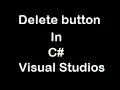 Delete button in C Windows form application