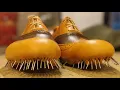 Download Lagu Hand Making a bespoke pair of Oxford brogue shoes using upholstery leather