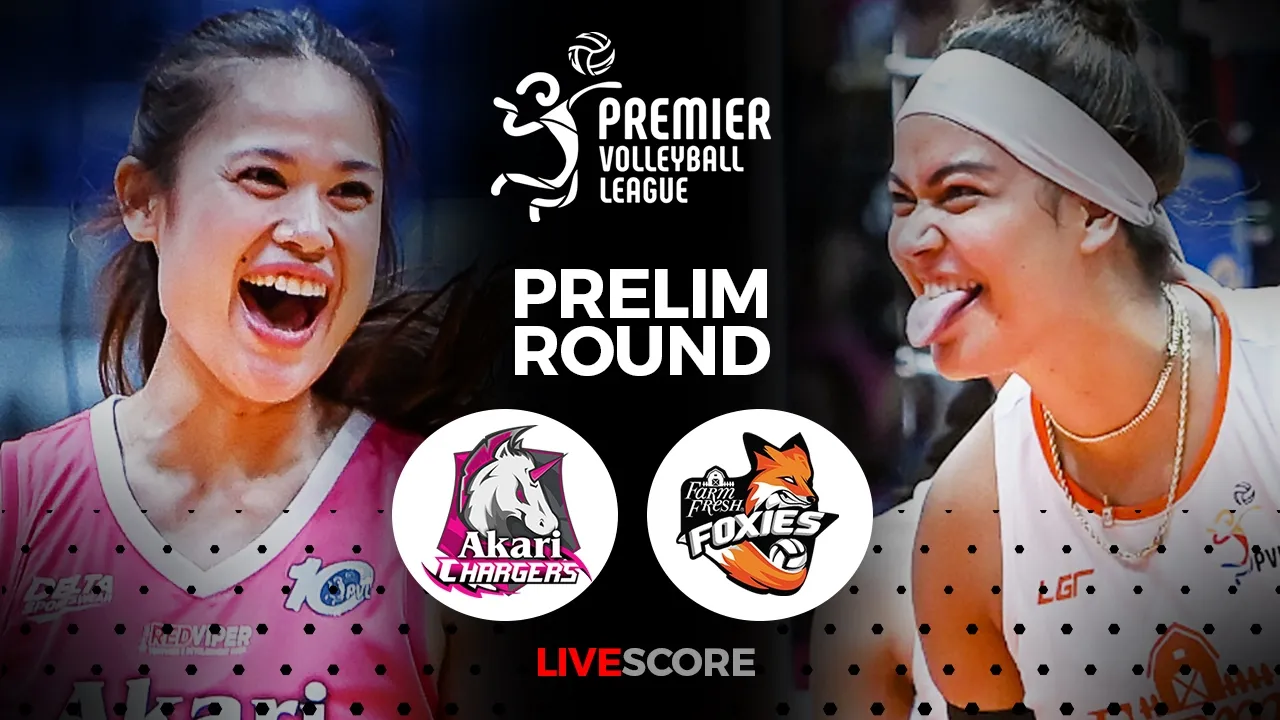 AKARI CHARGERS vs FARM FRESH FOXIES | 2026 PVL ALL-FILIPINO CONFERENCE LIVE SCORE