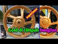Download Lagu Cat velg Motor // warna Gold Bronze // di timpah warna bunglon