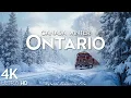 Ontario Canada 4K U - Winter Scenery Scenic Relaxation Film With Calming Music