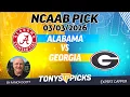 Alabama vs Georgia NCAAB Betting Odds Picks 26 Night Moves Show