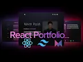 Build and Deploy Responsive React portfolio website React Framer Motion Tailwind CSS