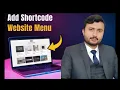 How to add shortcode in wordpress website menu Enablewebsitedesign