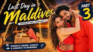 Last Day in maldives romantic dinner ￼🏖️ ￼￼#maldives #romantic ￼